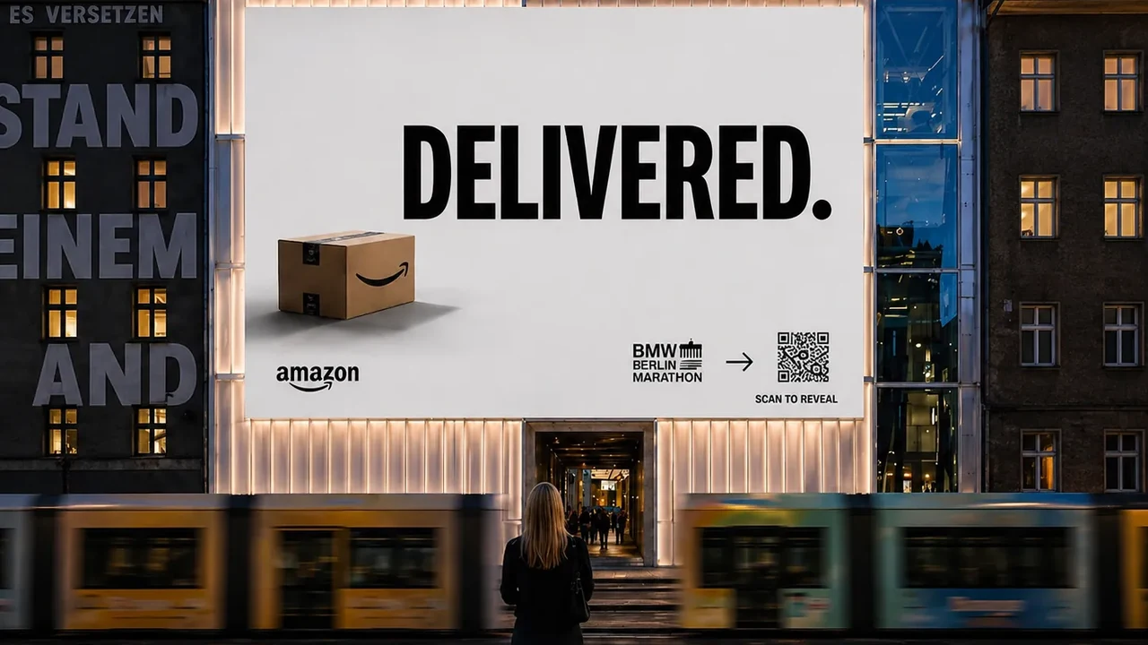 Amazon DELIVERED · BMW Berlin Marathon pitch deck