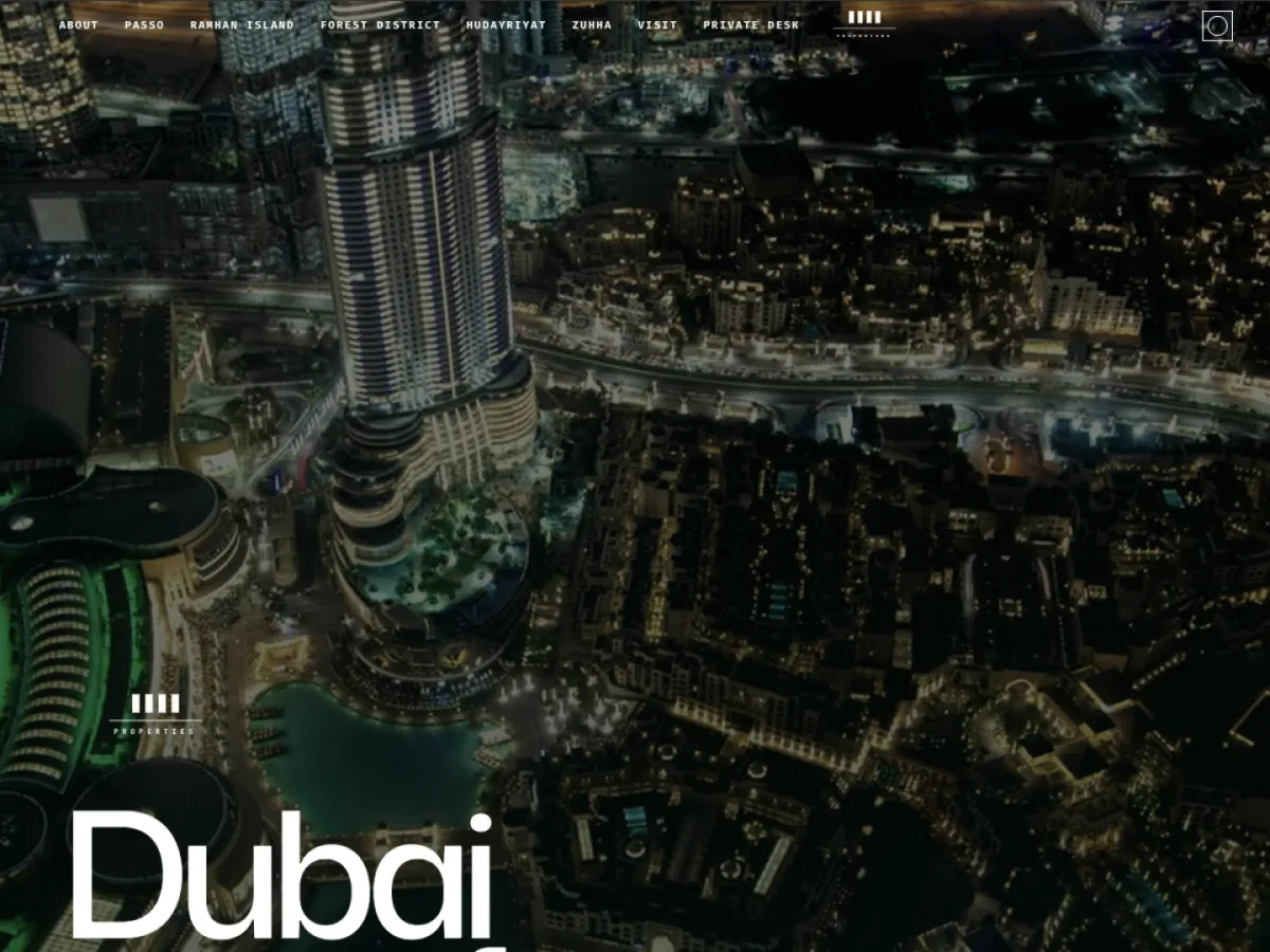 1111 Properties Dubai real estate website by MOVA Creative Studio